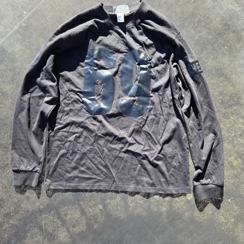 Men's Black Graphic Long Sleeve Shirt